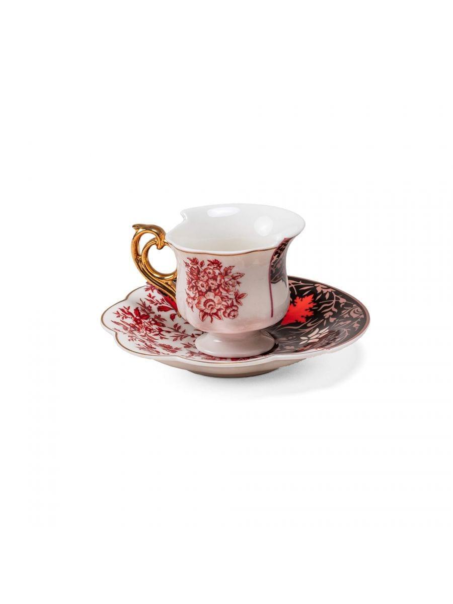 Filiżanka ze spodkiem HYBRID SAGALA porcelanowy Seletti Eye on Design