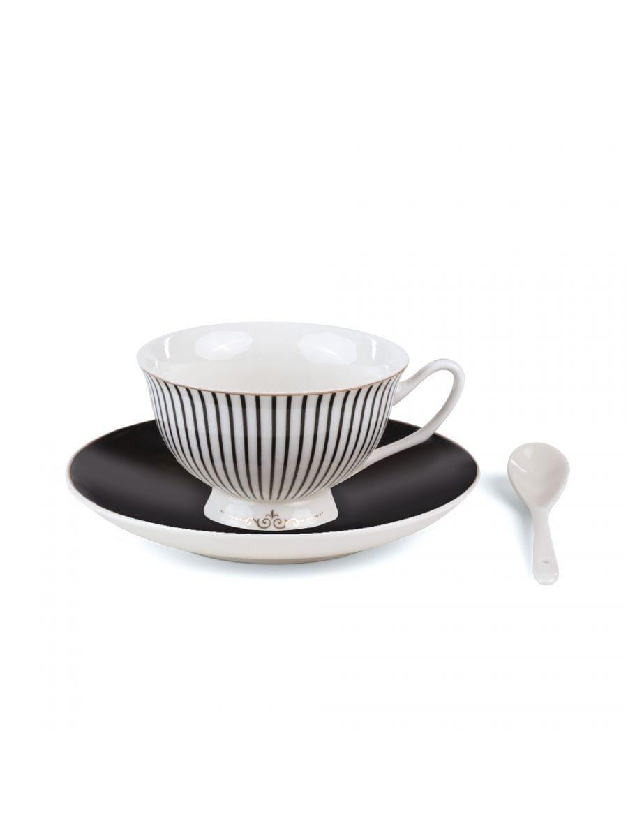 Filiżanka ze spodkiem i łyżeczką TARIN - CERERE porcelanowy Seletti Eye on Design