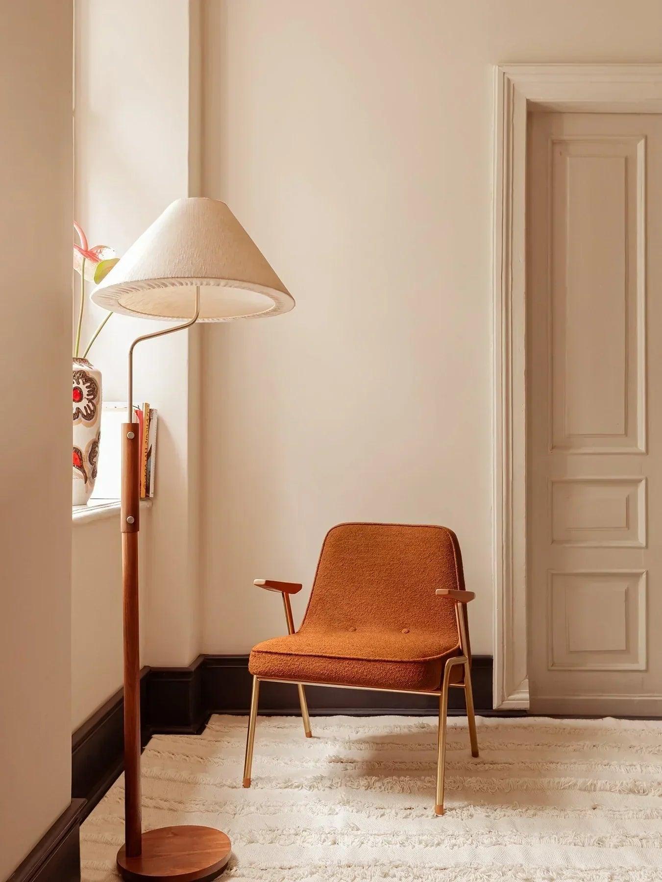 Fotel 366 METAL żółty w tkaninie Marble Mustard 366 concept Eye on Design