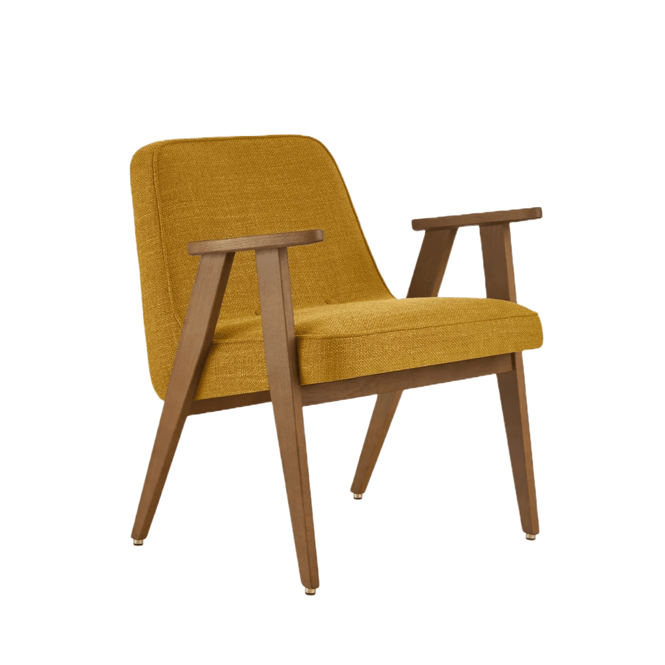 Fotel 366 żółty w tkaninie Coco Mustard 366 concept Eye on Design