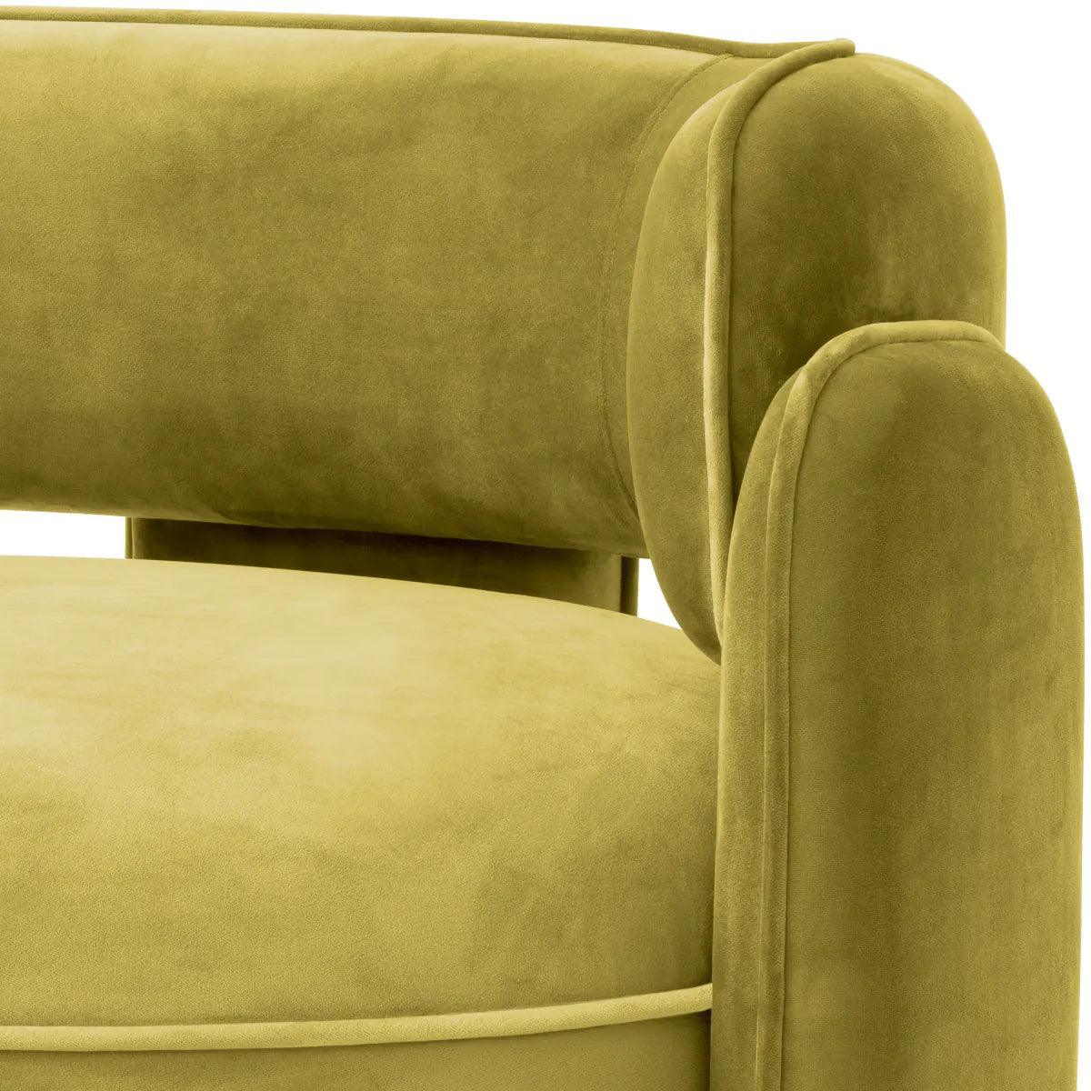 Fotel aksamitny CHAPLIN zielony Eichholtz Eye on Design