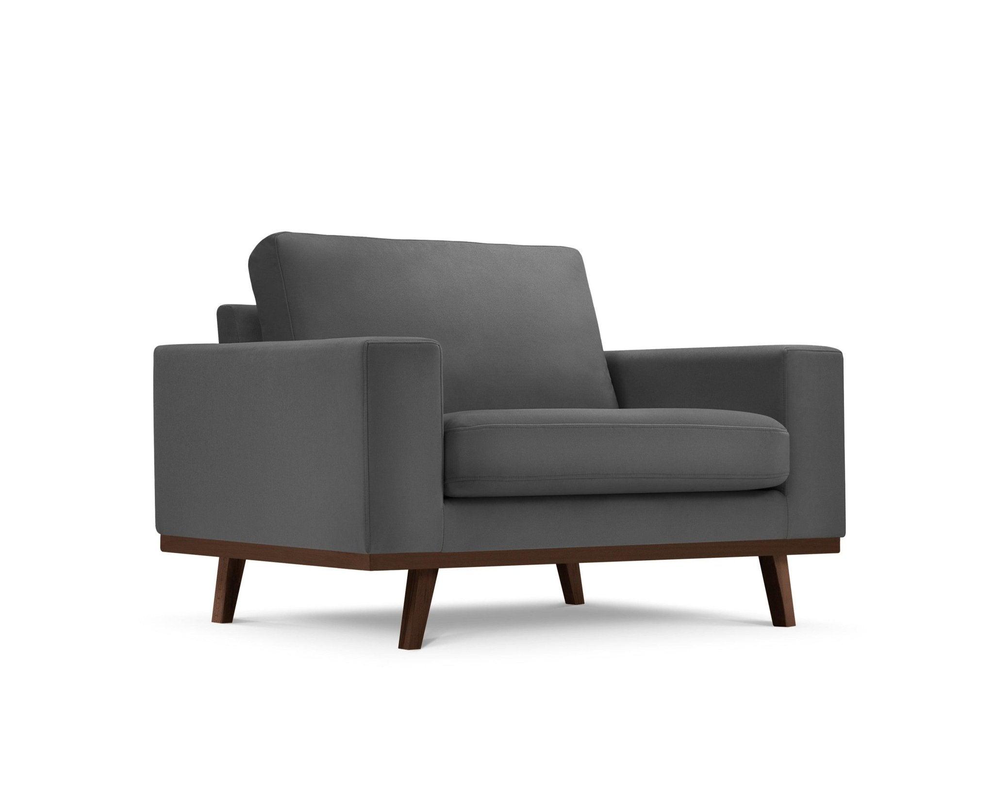 Fotel aksamitny HEBE ciemnoszary Mazzini Sofas Eye on Design