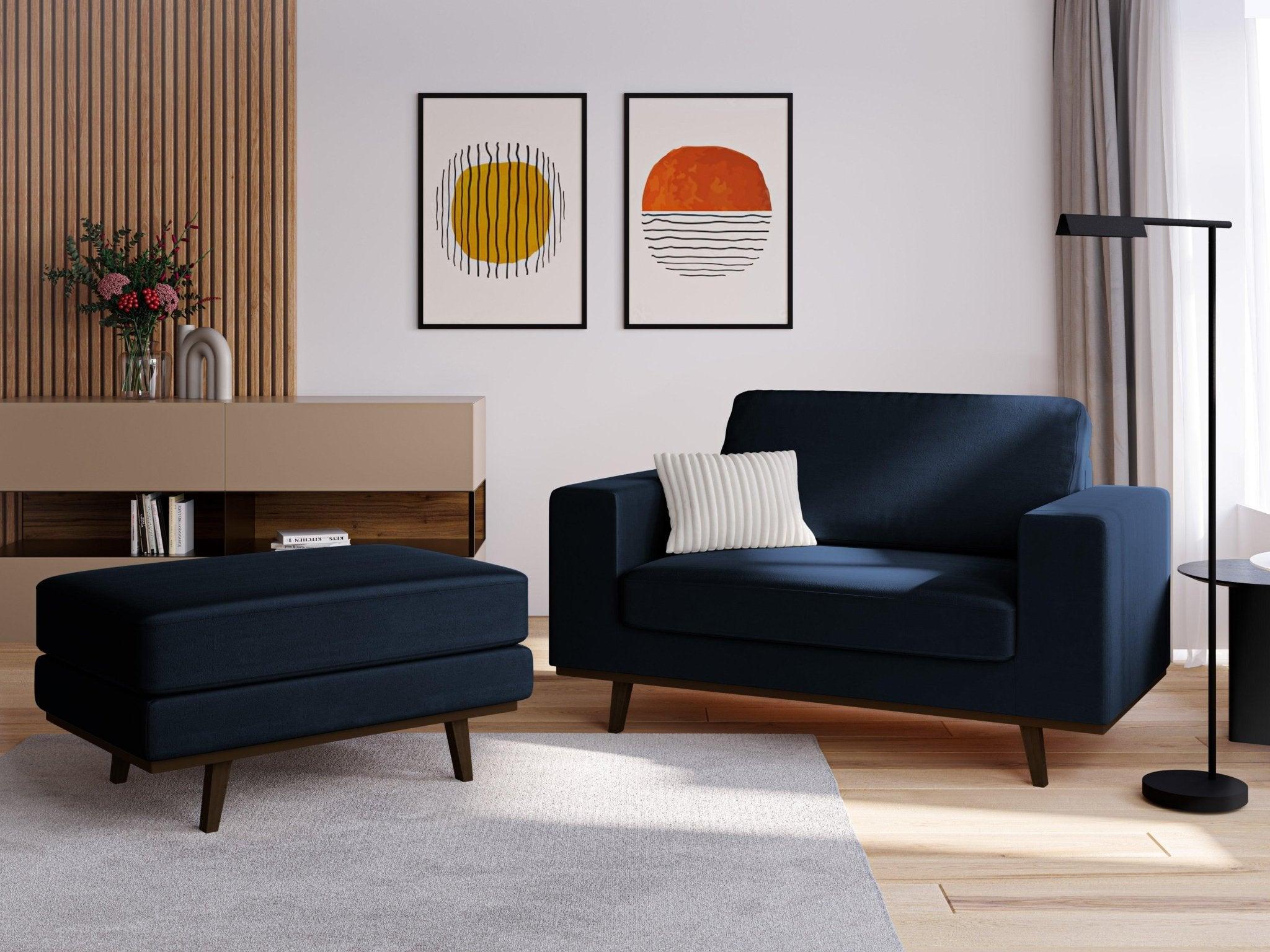 Fotel aksamitny HEBE granat królewski Mazzini Sofas Eye on Design