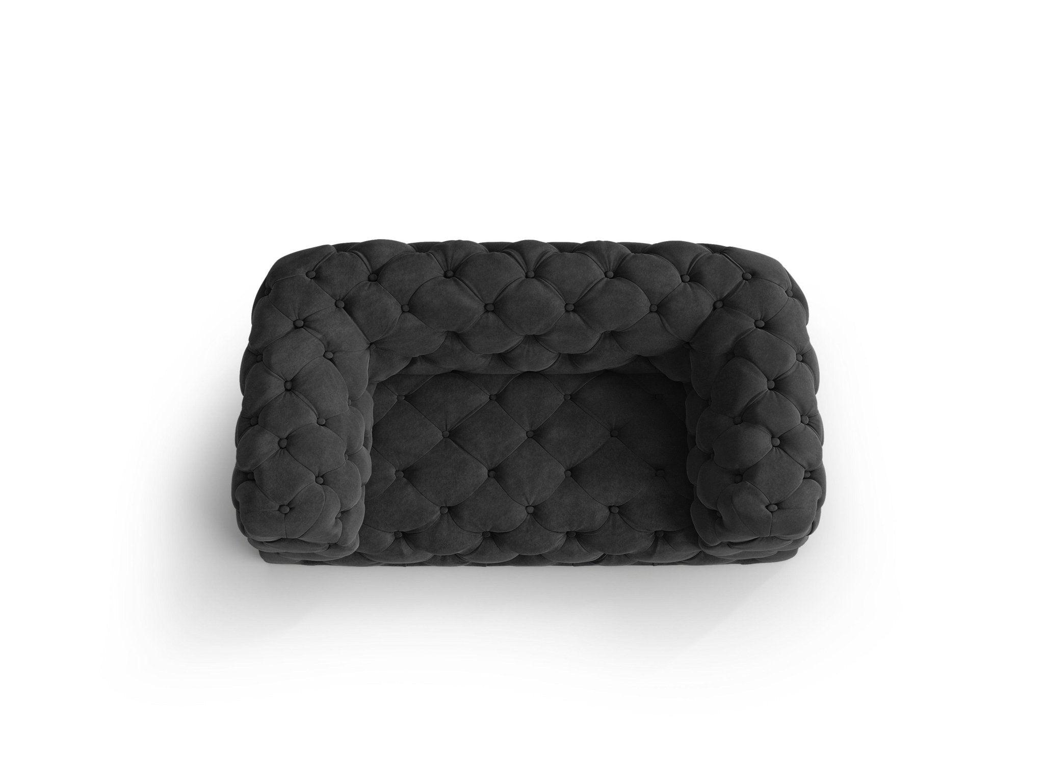 Fotel aksamitny LOGE ciemnoszary Windsor & Co Eye on Design