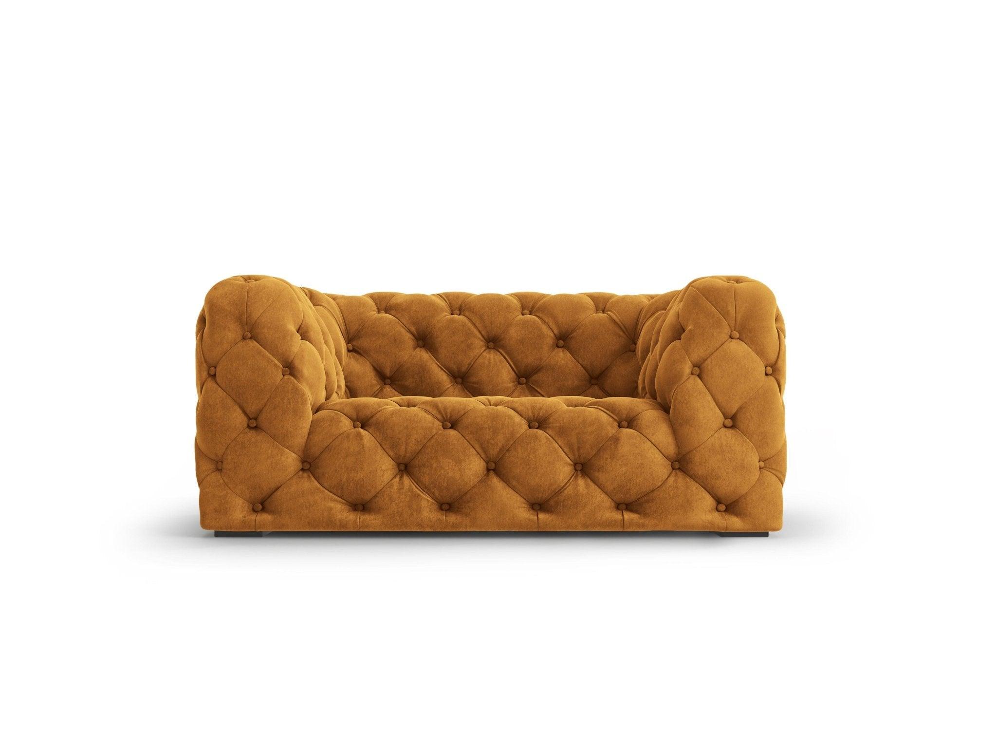 Fotel aksamitny LOGE miedziany Windsor & Co Eye on Design