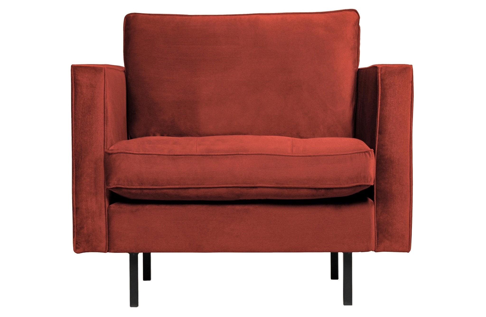 Fotel aksamitny RODEO CLASSIC kasztanowy Be Pure Eye on Design