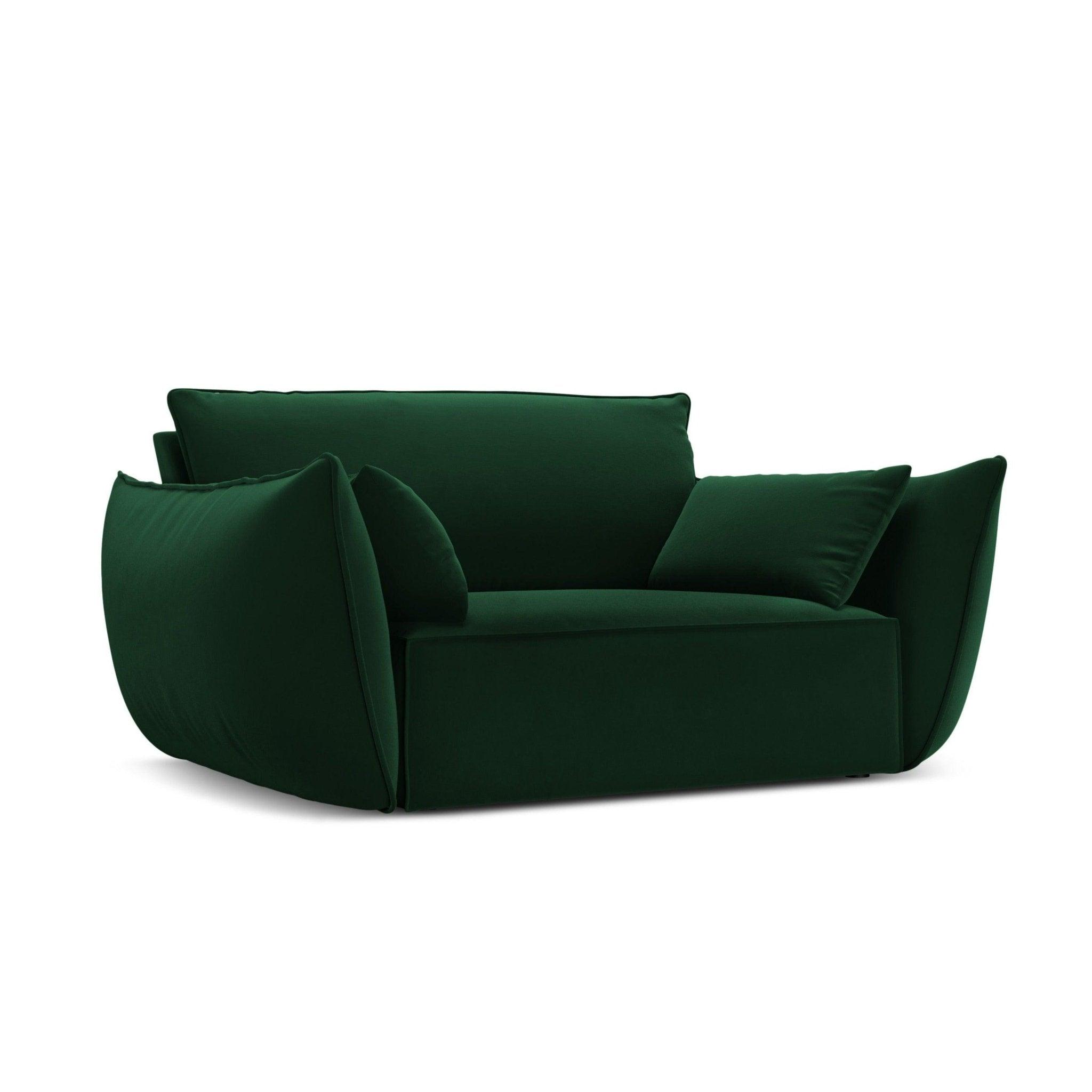 Fotel aksamitny VANDA butelkowa zieleń Mazzini Sofas Eye on Design