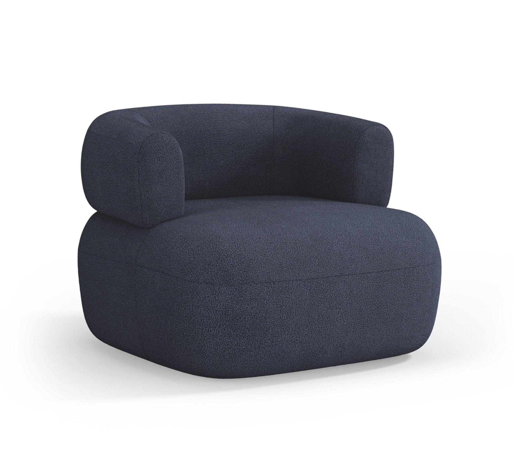 Fotel ALDRIN granatowy boucle Windsor & Co Eye on Design