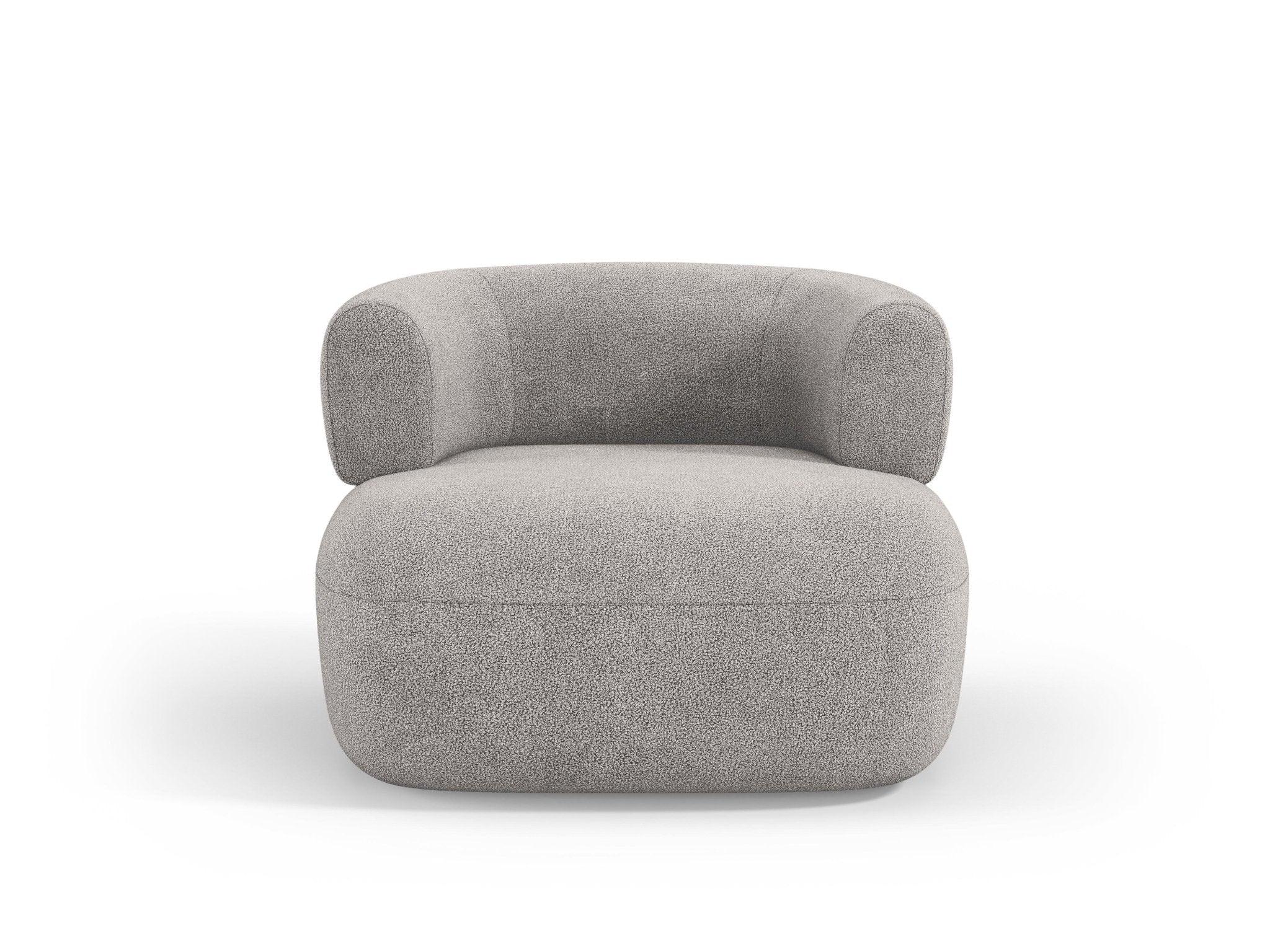 Fotel ALDRIN jasnoszary boucle Windsor & Co Eye on Design