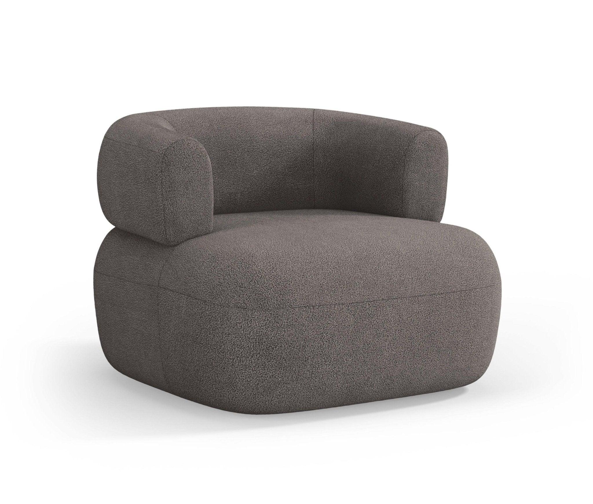 Fotel ALDRIN szary boucle Windsor & Co Eye on Design