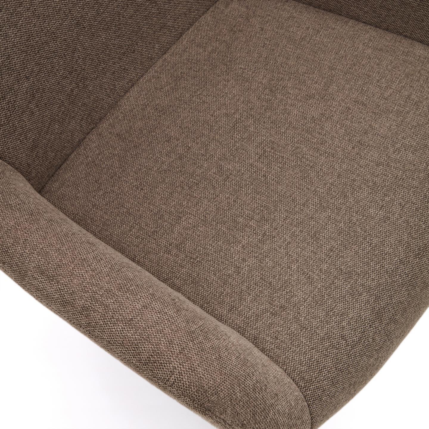 Fotel BELINA jasnobrązowy szenil La Forma Eye on Design