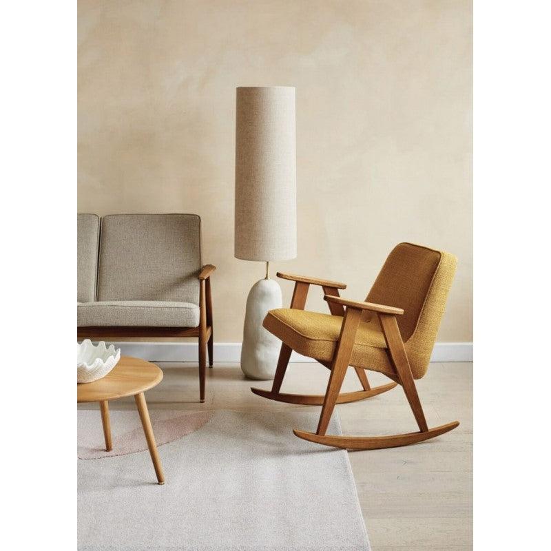 Fotel bujany 366 żółty w tkaninie Coco Mustard 366 concept Eye on Design