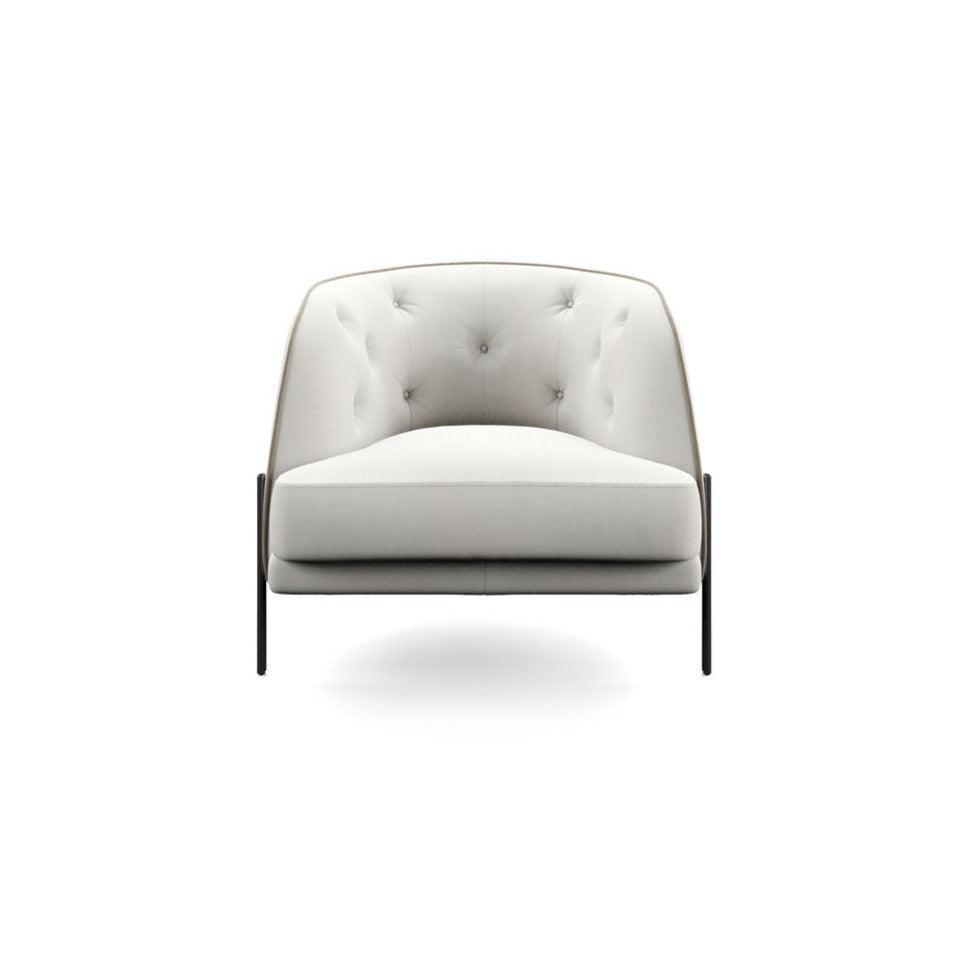 Fotel CAILLOU CAPITONNE jasnobeżowy Liu Jo Living Eye on Design
