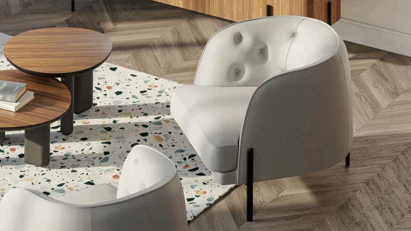 Fotel CAILLOU CAPITONNE jasnobeżowy Liu Jo Living Eye on Design