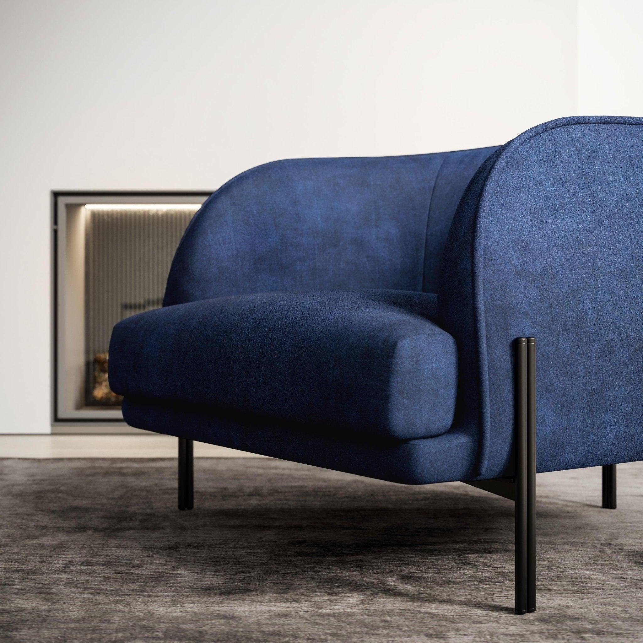 Fotel CAILLOU niebieski Liu Jo Living Eye on Design