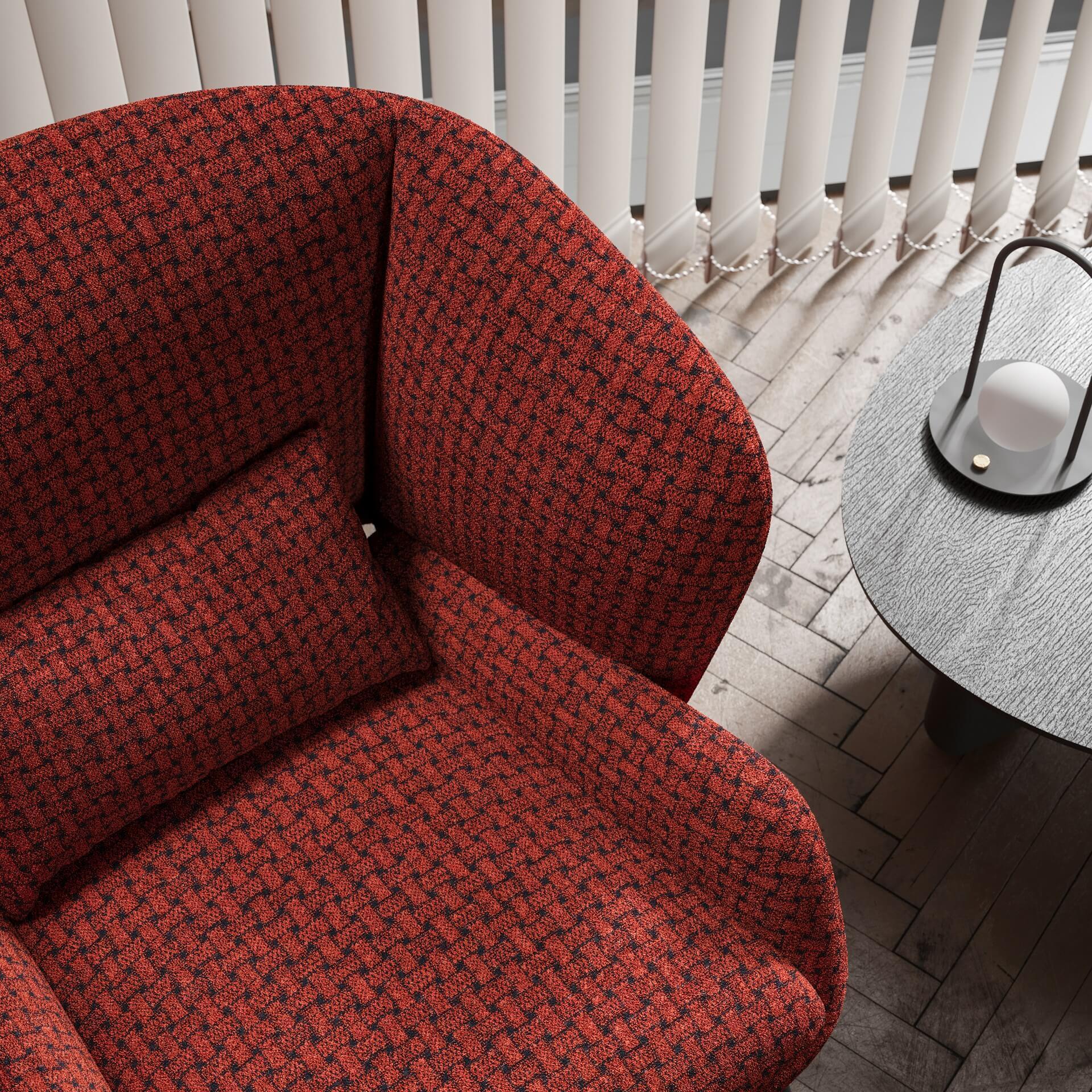 Fotel COQUILLE fioletowy Liu Jo Living Eye on Design