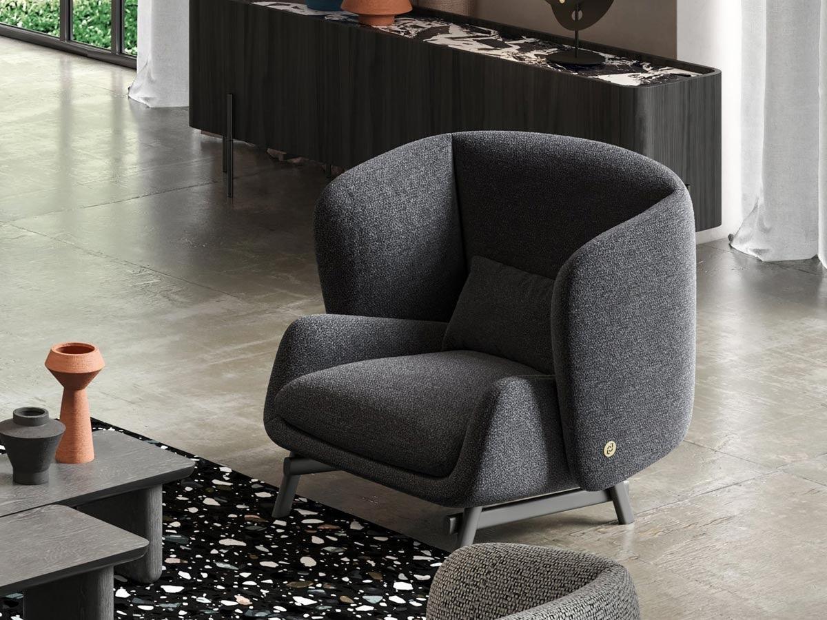 Fotel COQUILLE szary Liu Jo Living Eye on Design