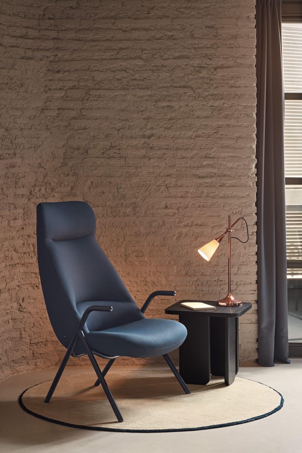 Fotel DINS wysoki ciemnoniebieski Teulat Eye on Design