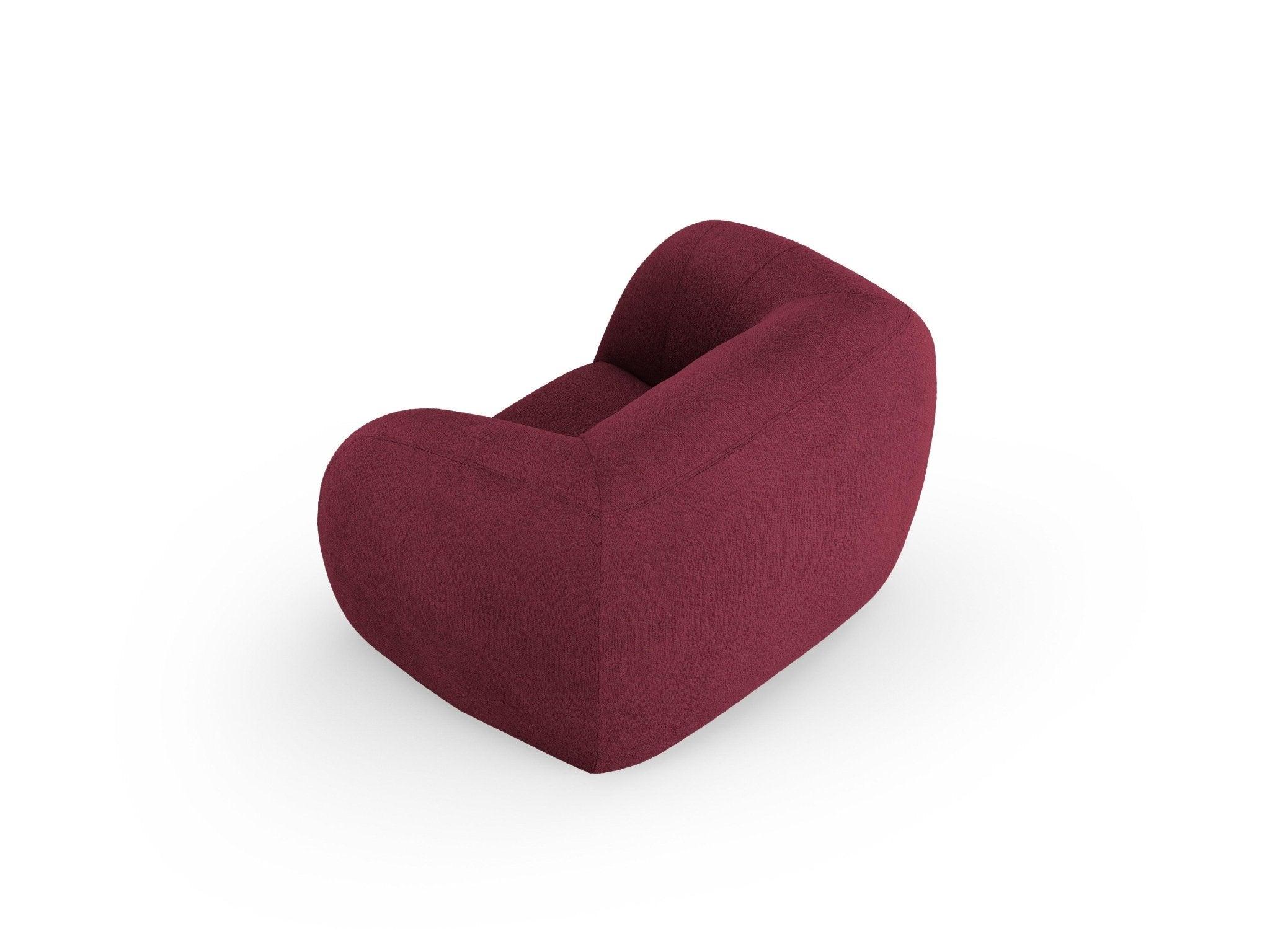 Fotel ESSEN bordowy boucle Cosmopolitan Design Eye on Design