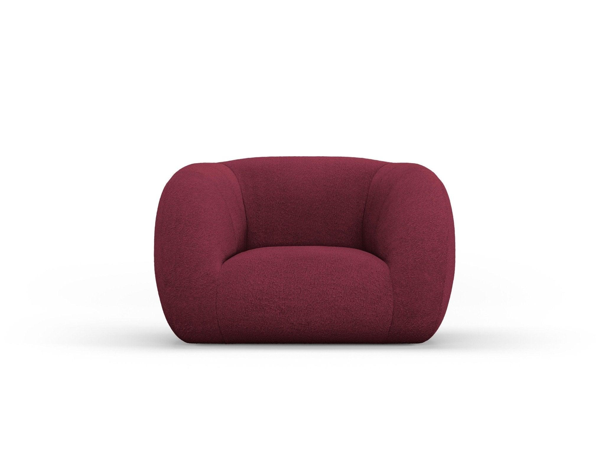 Fotel ESSEN bordowy boucle Cosmopolitan Design Eye on Design