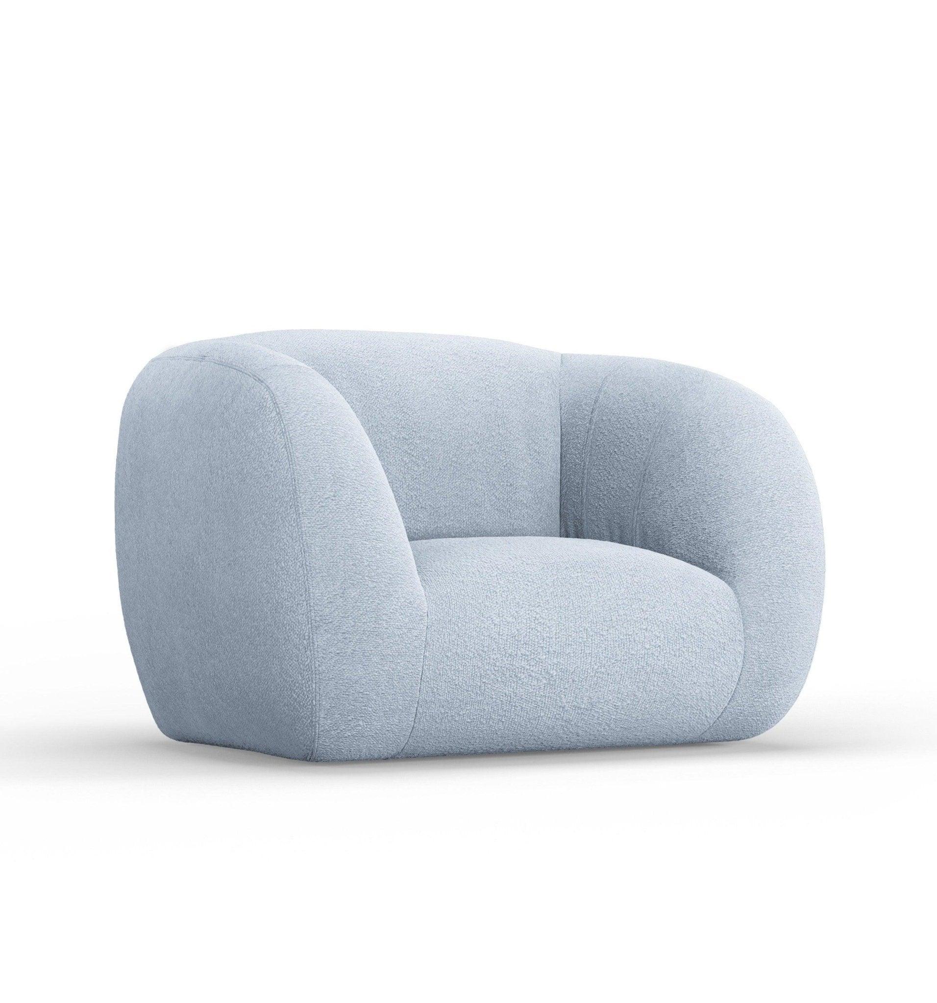 Fotel ESSEN jasnoniebieski boucle Cosmopolitan Design Eye on Design