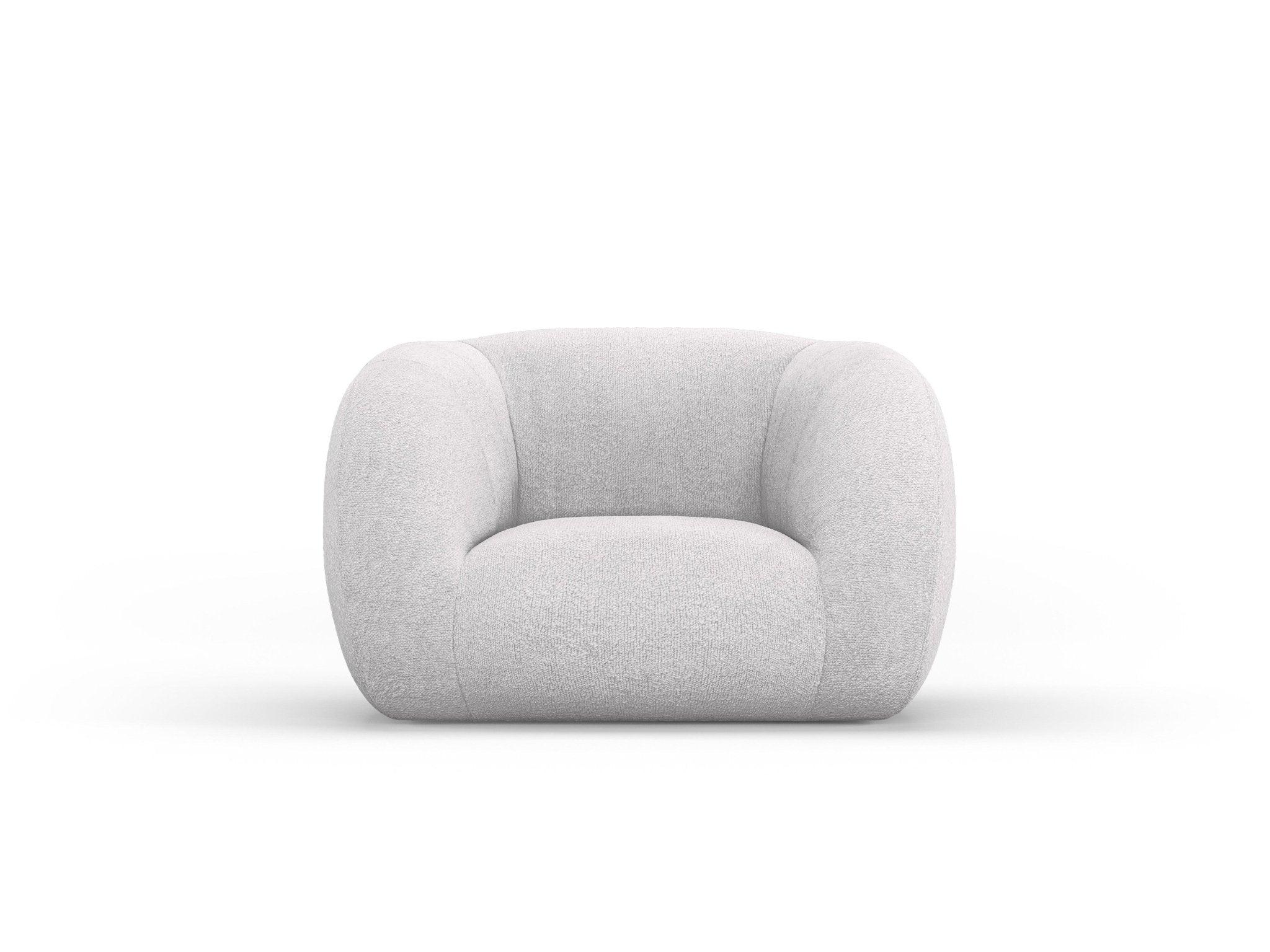 Fotel ESSEN jasnoszary boucle Cosmopolitan Design Eye on Design