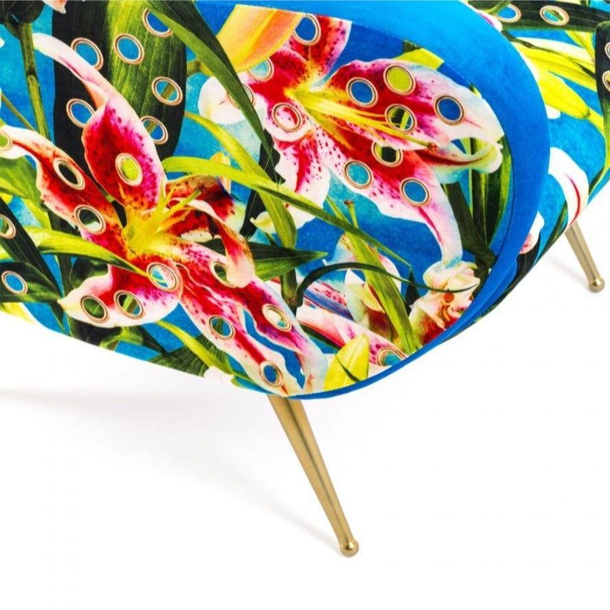 Fotel FLOWERS niebieski Seletti Eye on Design