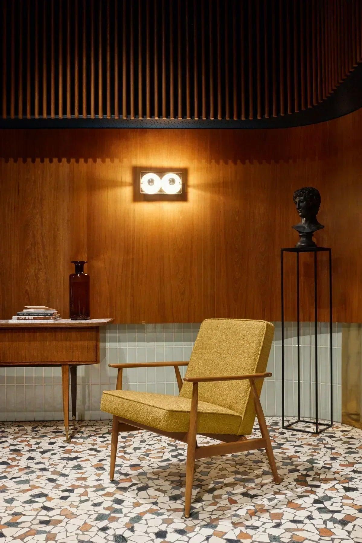 Fotel FOX beżowy w tkaninie Cord Creme 366 concept Eye on Design