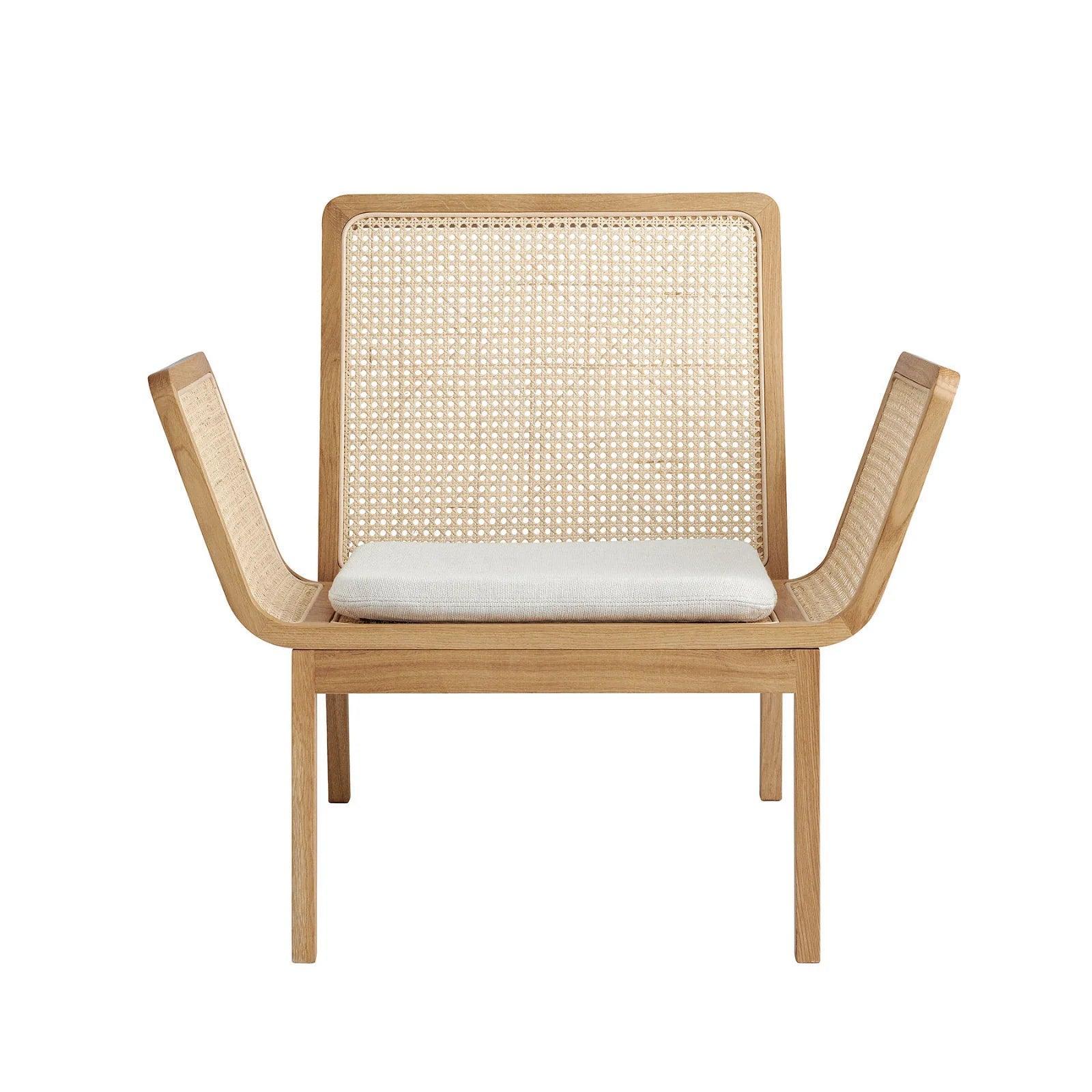 Fotel LE ROI dębowy z rattanem NORR11 Eye on Design
