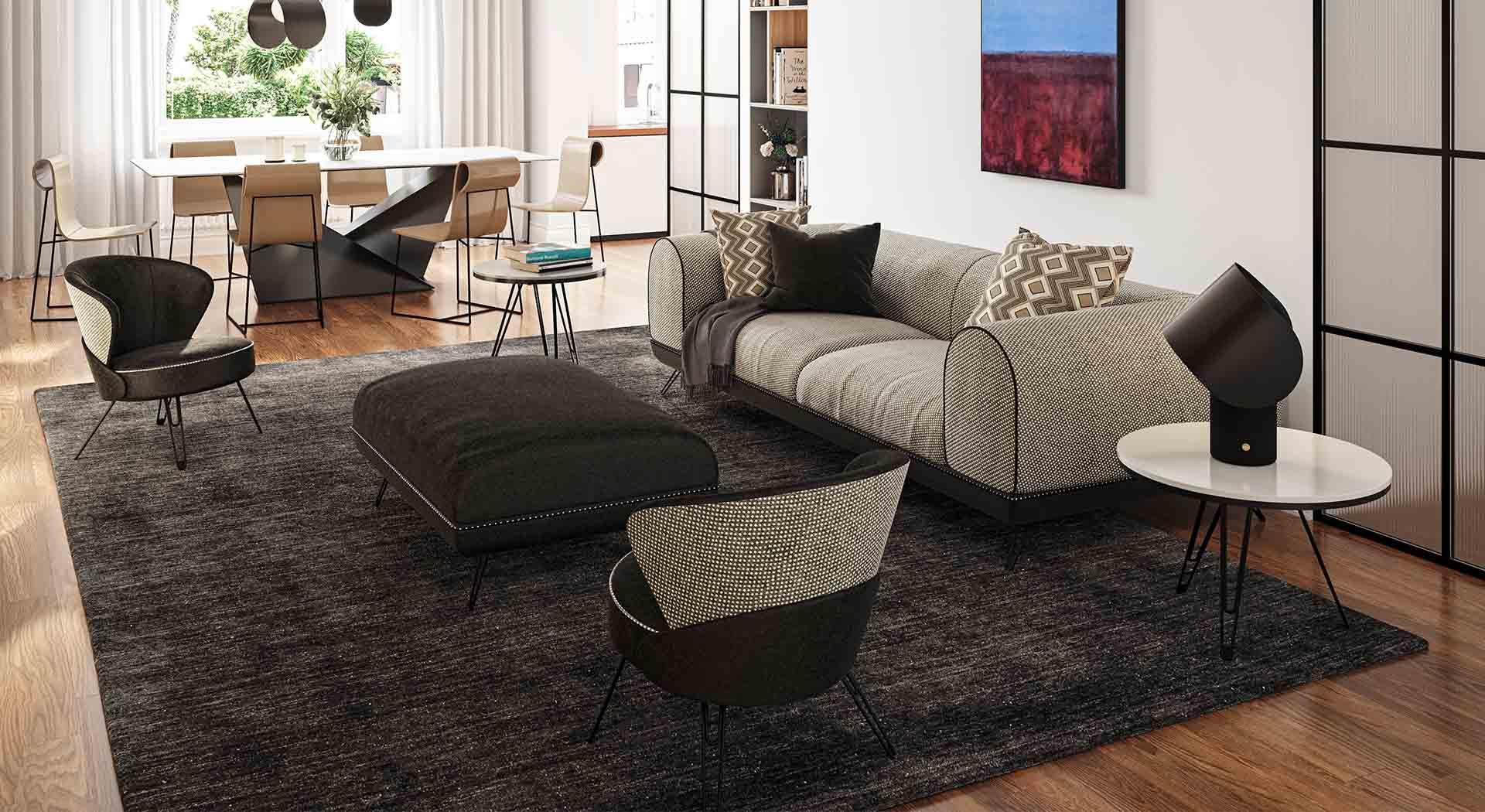 Fotel LINEAR SHORE łososiowy Liu Jo Living Eye on Design