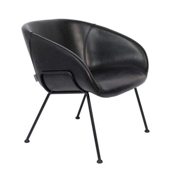 Fotel lounge FESTON czarny Zuiver Eye on Design