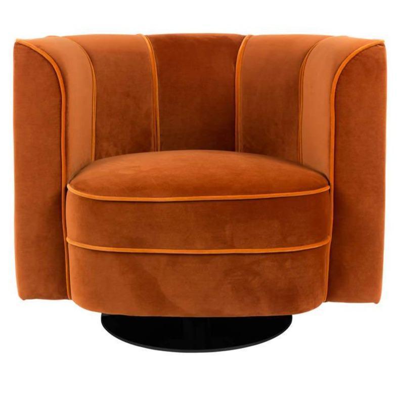 Fotel lounge FLOWER pomarańczowy Dutchbone Eye on Design