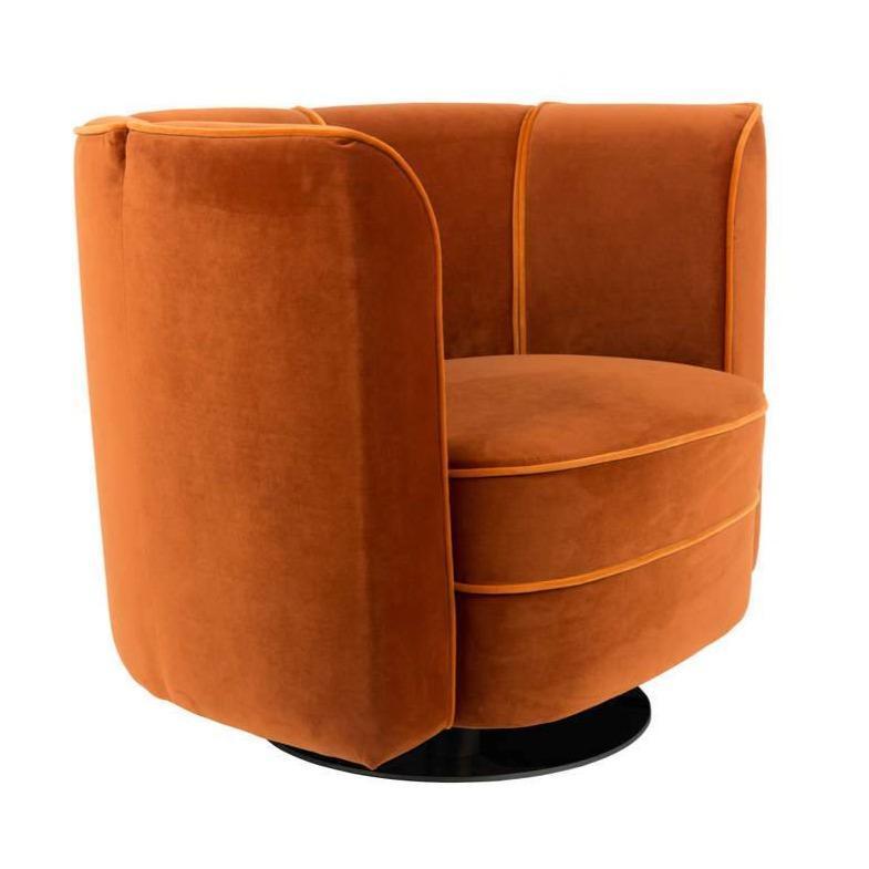 Fotel lounge FLOWER pomarańczowy Dutchbone Eye on Design
