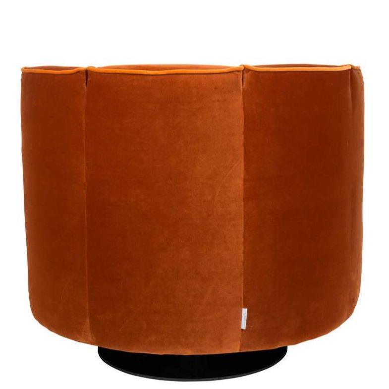 Fotel lounge FLOWER pomarańczowy Dutchbone Eye on Design