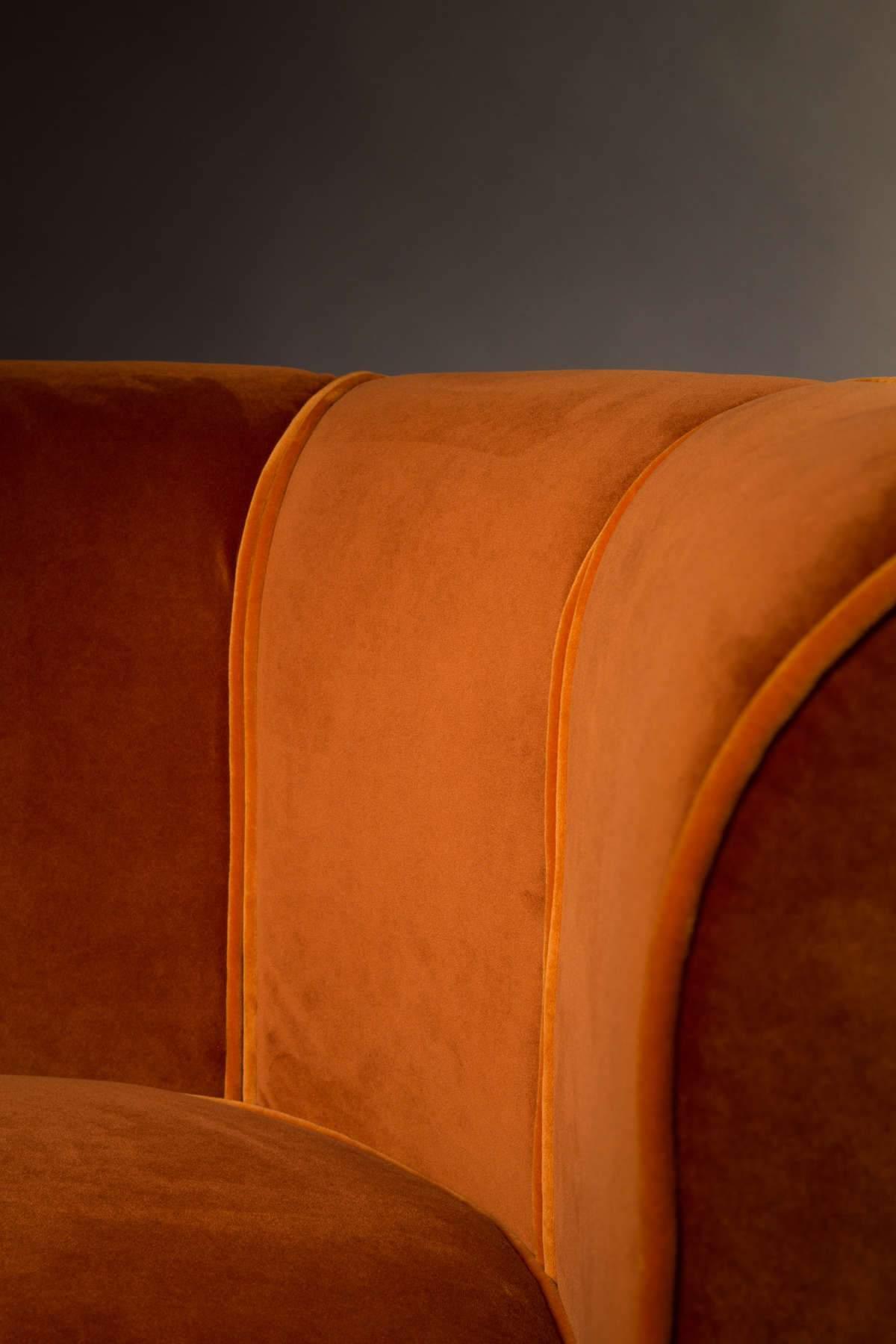 Fotel lounge FLOWER pomarańczowy Dutchbone Eye on Design