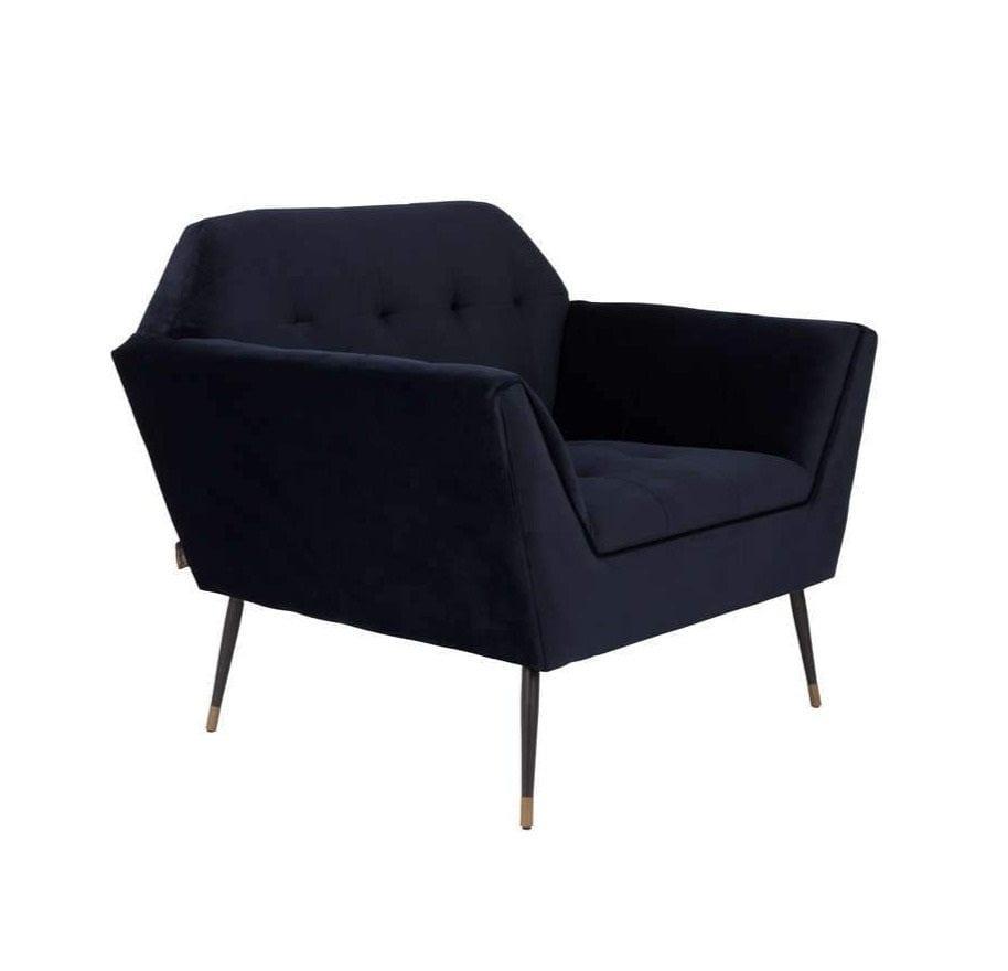 Fotel lounge KATE granatowy Dutchbone Eye on Design