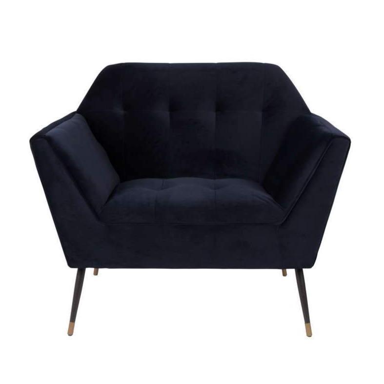 Fotel lounge KATE granatowy Dutchbone Eye on Design