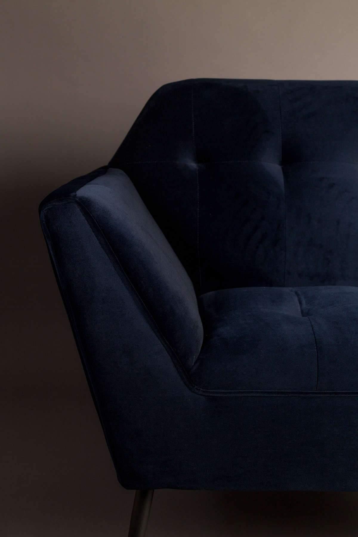 Fotel lounge KATE granatowy Dutchbone Eye on Design