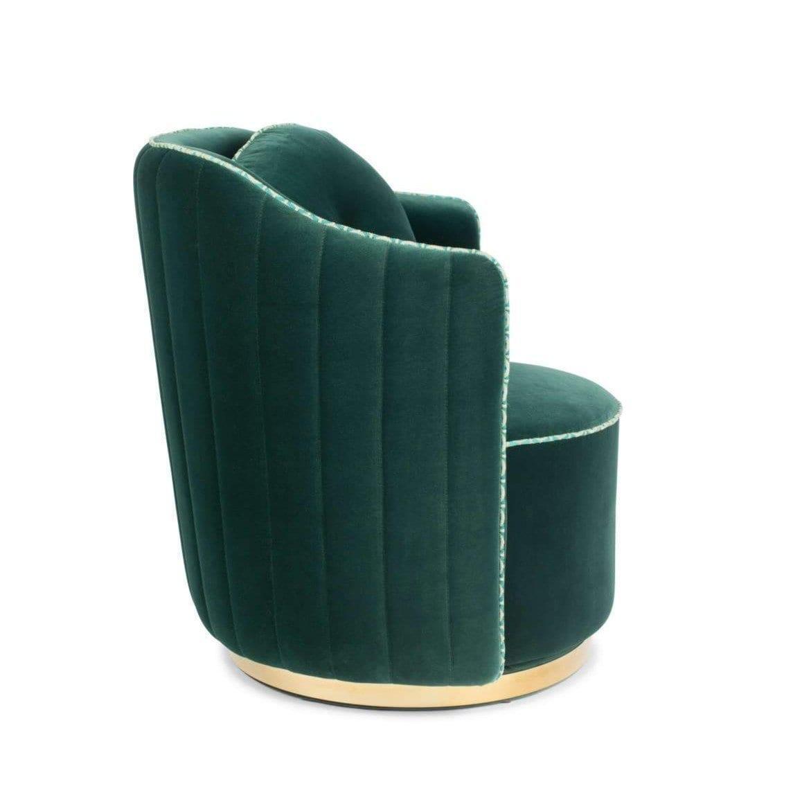 Fotel lounge SASSY GRANNY ciemnozielony Bold Monkey Eye on Design