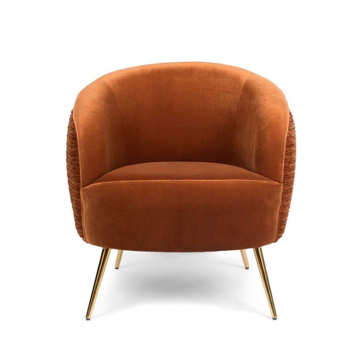 Fotel lounge SO CURVEY miedziany Bold Monkey Eye on Design