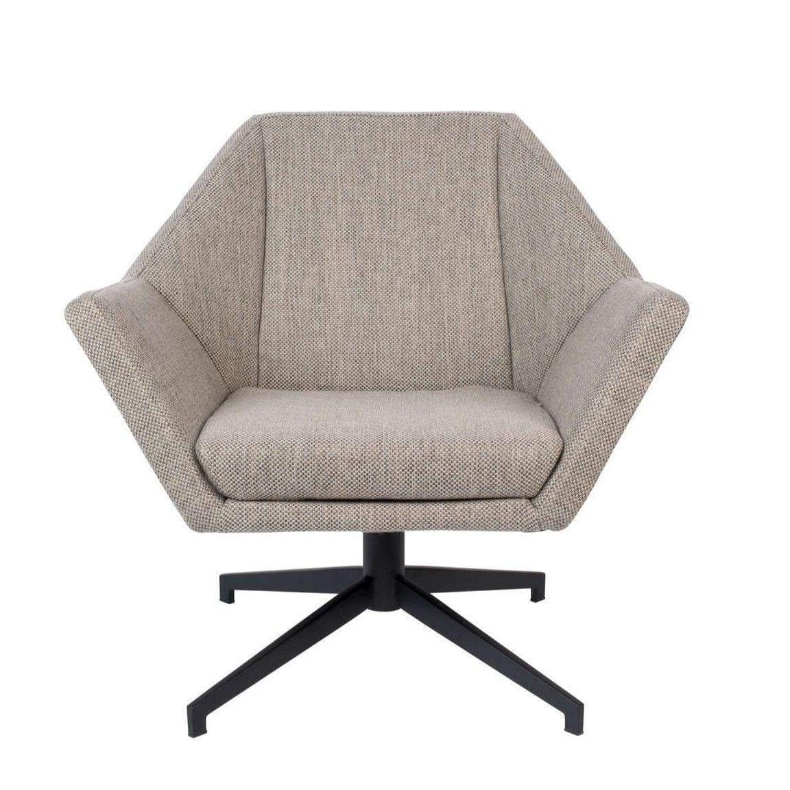 Fotel lounge UNCLE JESSE szary Zuiver Eye on Design