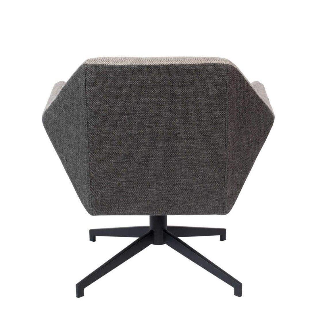 Fotel lounge UNCLE JESSE szary Zuiver Eye on Design