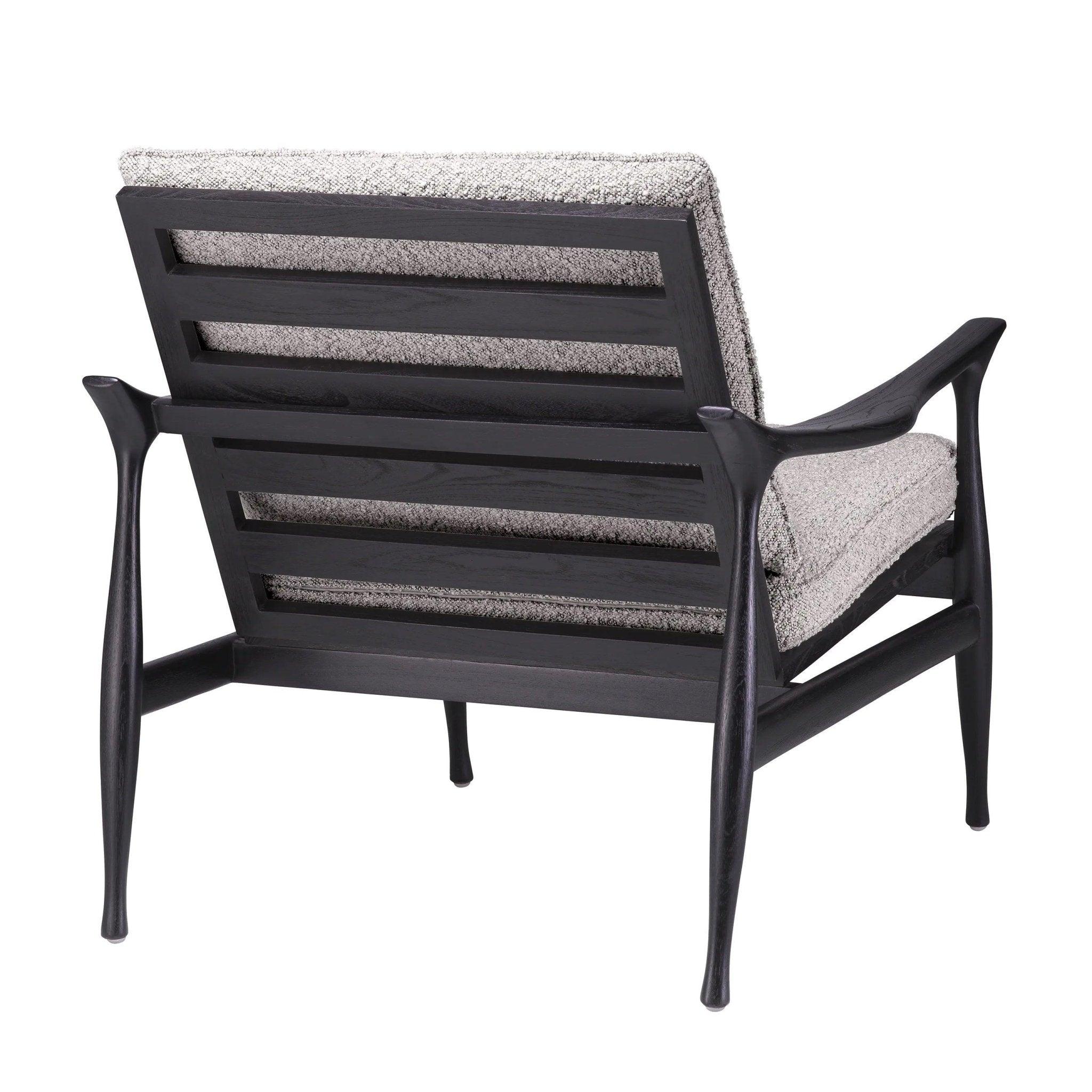 Fotel MANZO jasnoszary boucle Eichholtz Eye on Design