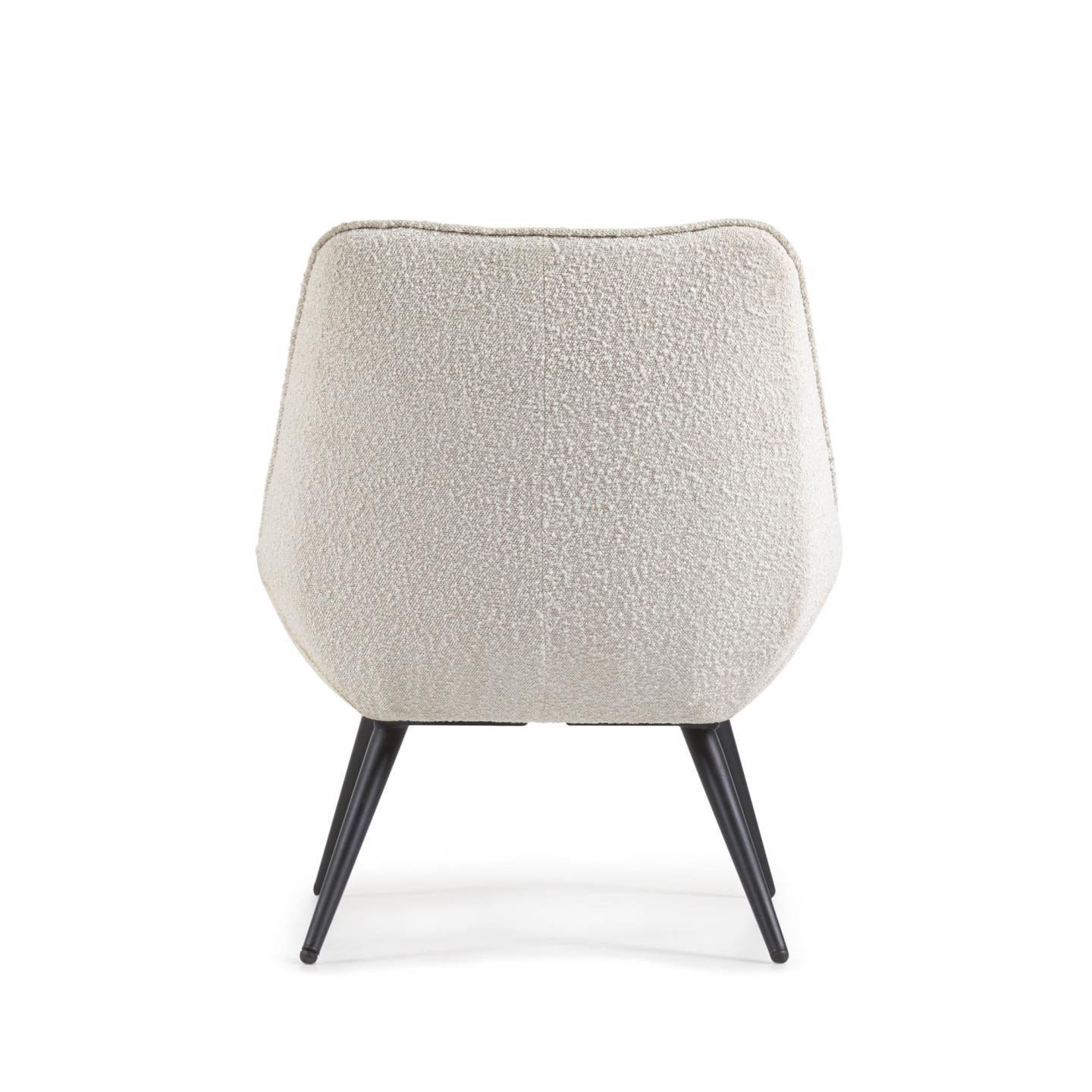 Fotel MARLINA biały boucle La Forma Eye on Design
