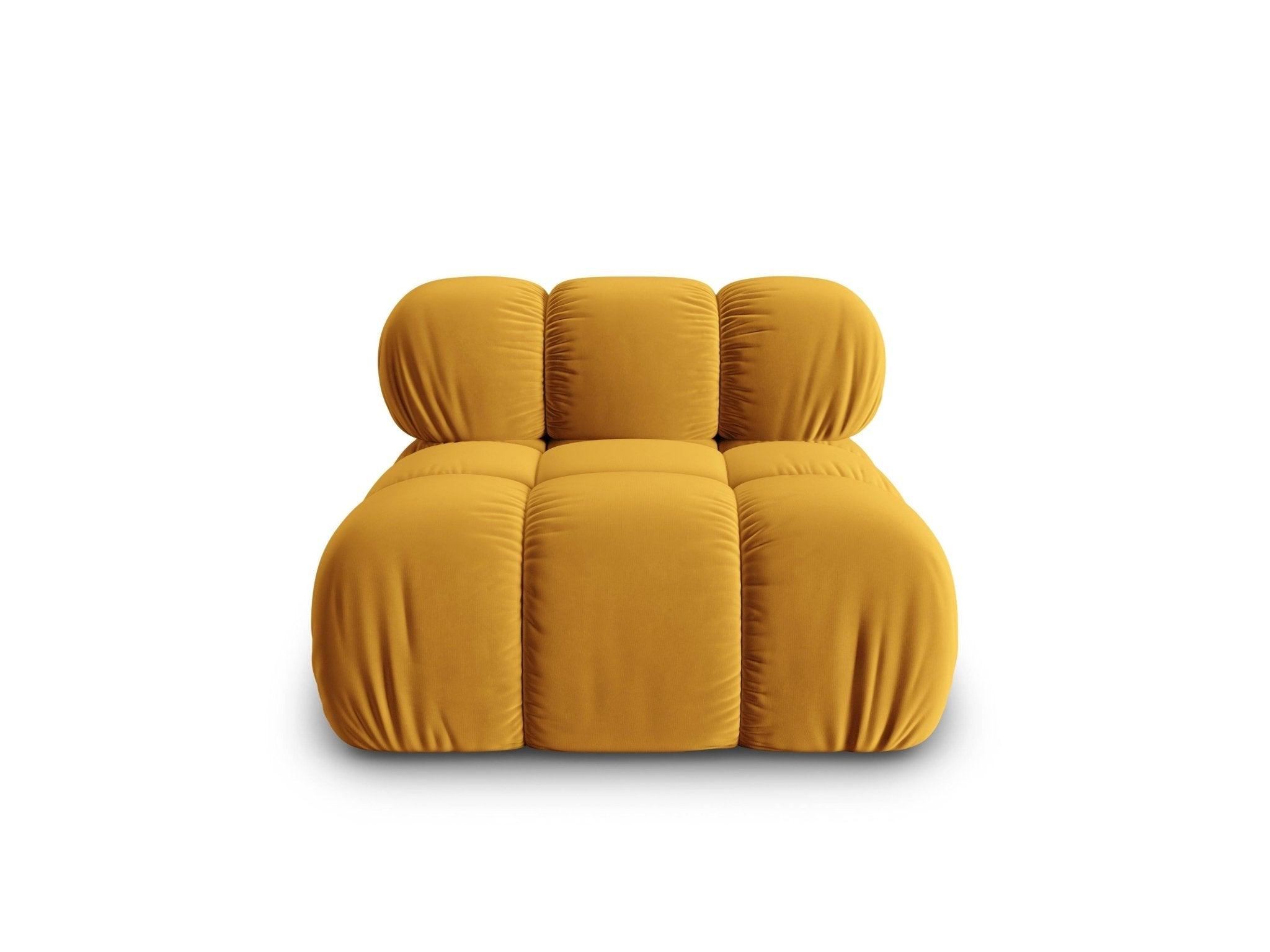 Fotel / moduł aksamitny TROPEA musztardowy Milo Casa Eye on Design