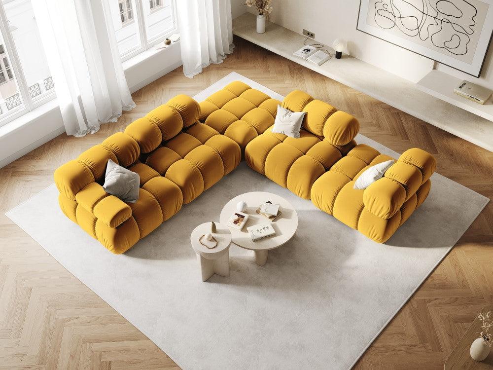 Fotel / moduł aksamitny TROPEA musztardowy Milo Casa Eye on Design