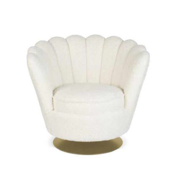 Fotel MOTHER OF ALL SHELLS TEDDY jasny beżowy Bold Monkey Eye on Design