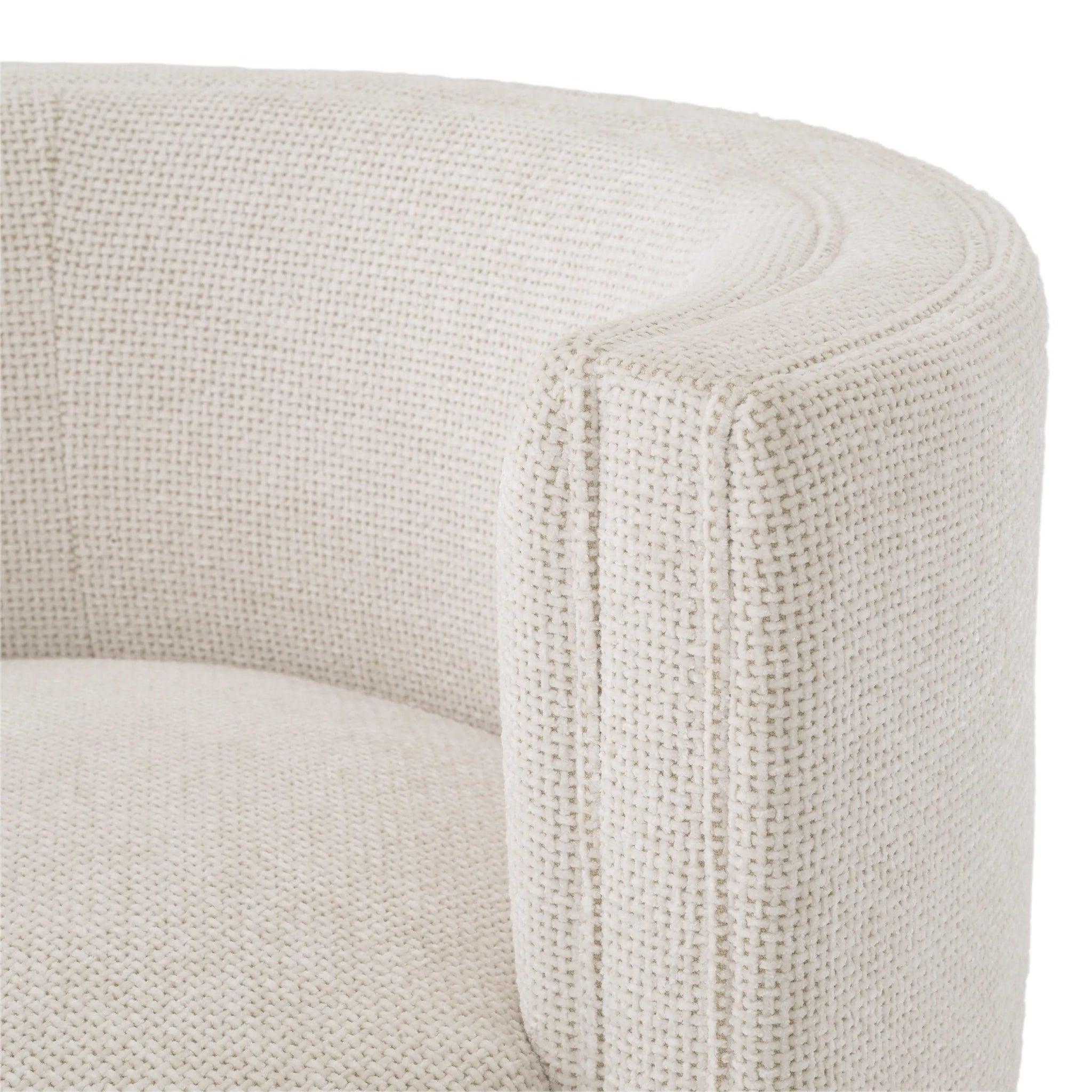 Fotel obrotowy AMANDA kremowy Eichholtz Eye on Design