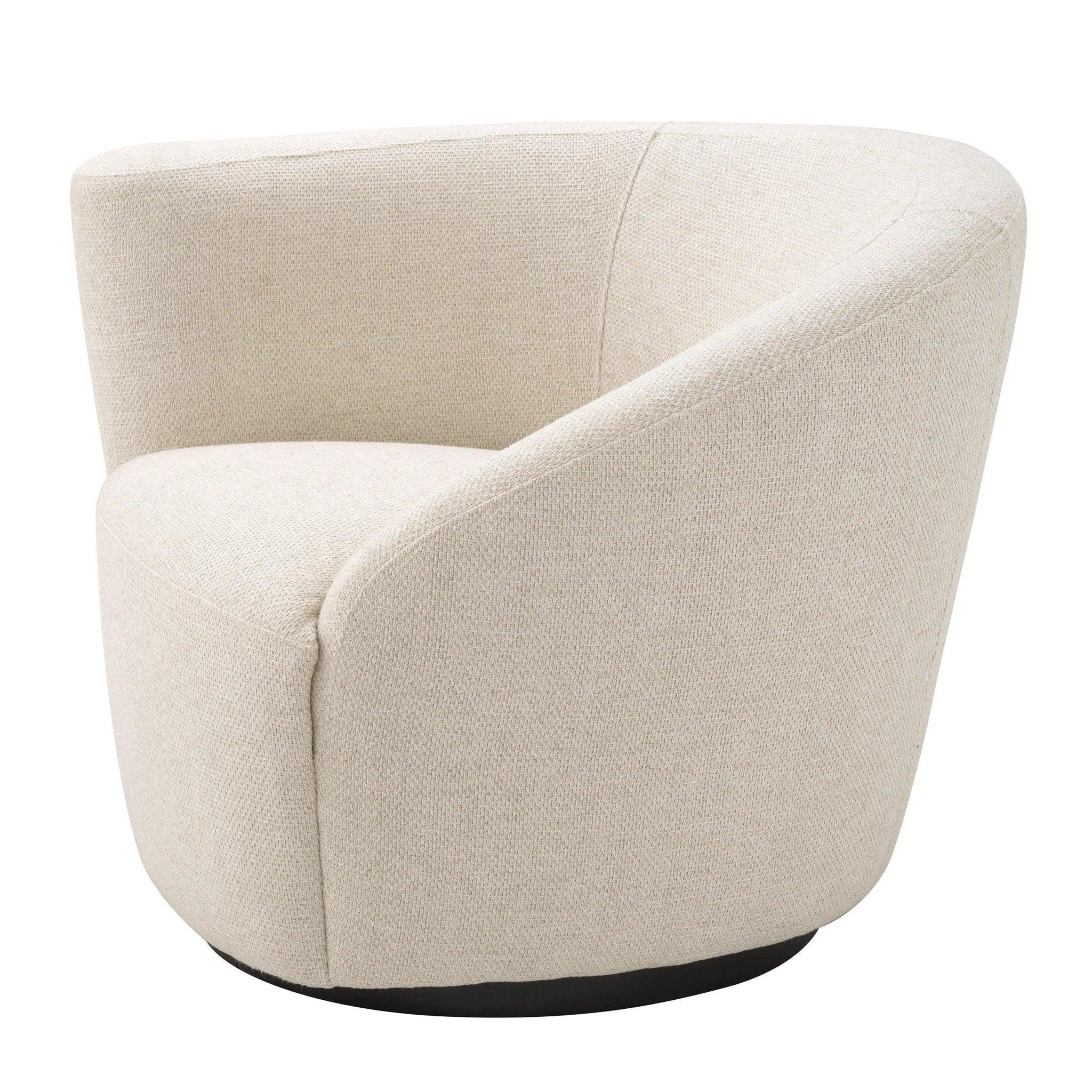 Fotel obrotowy COLIN kremowy Eichholtz Eye on Design