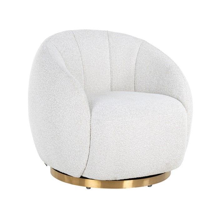 Fotel obrotowy JAGO biały boucle Richmond Interiors Eye on Design